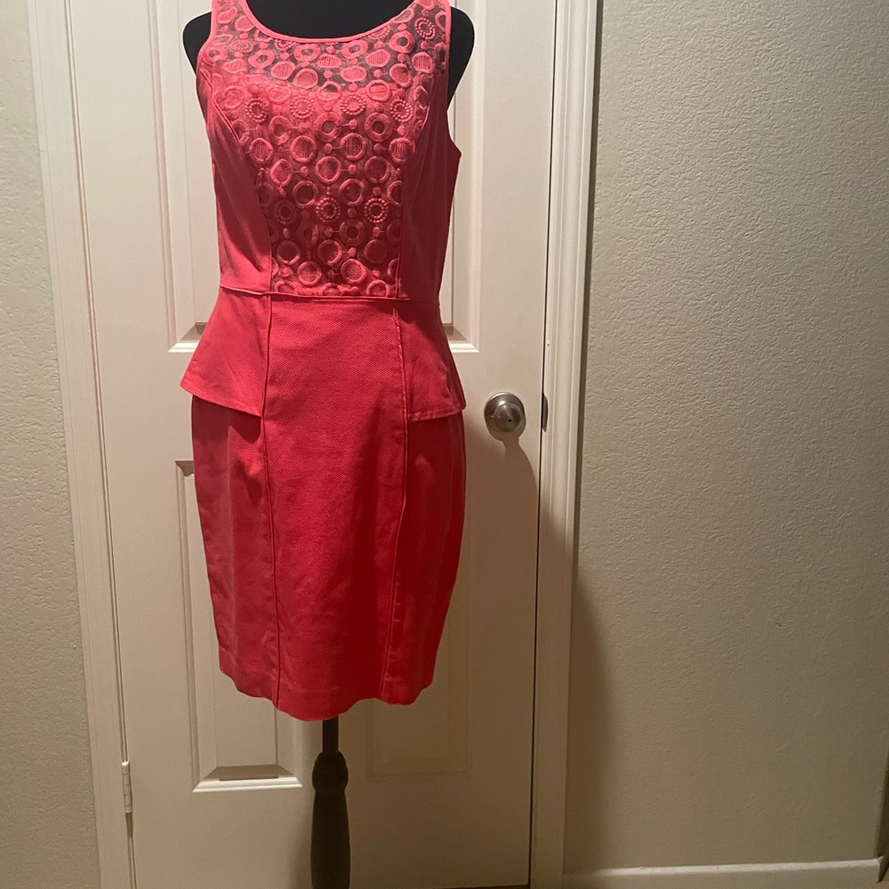 Jessica Simpson Coral Sleeveless Mini Dress